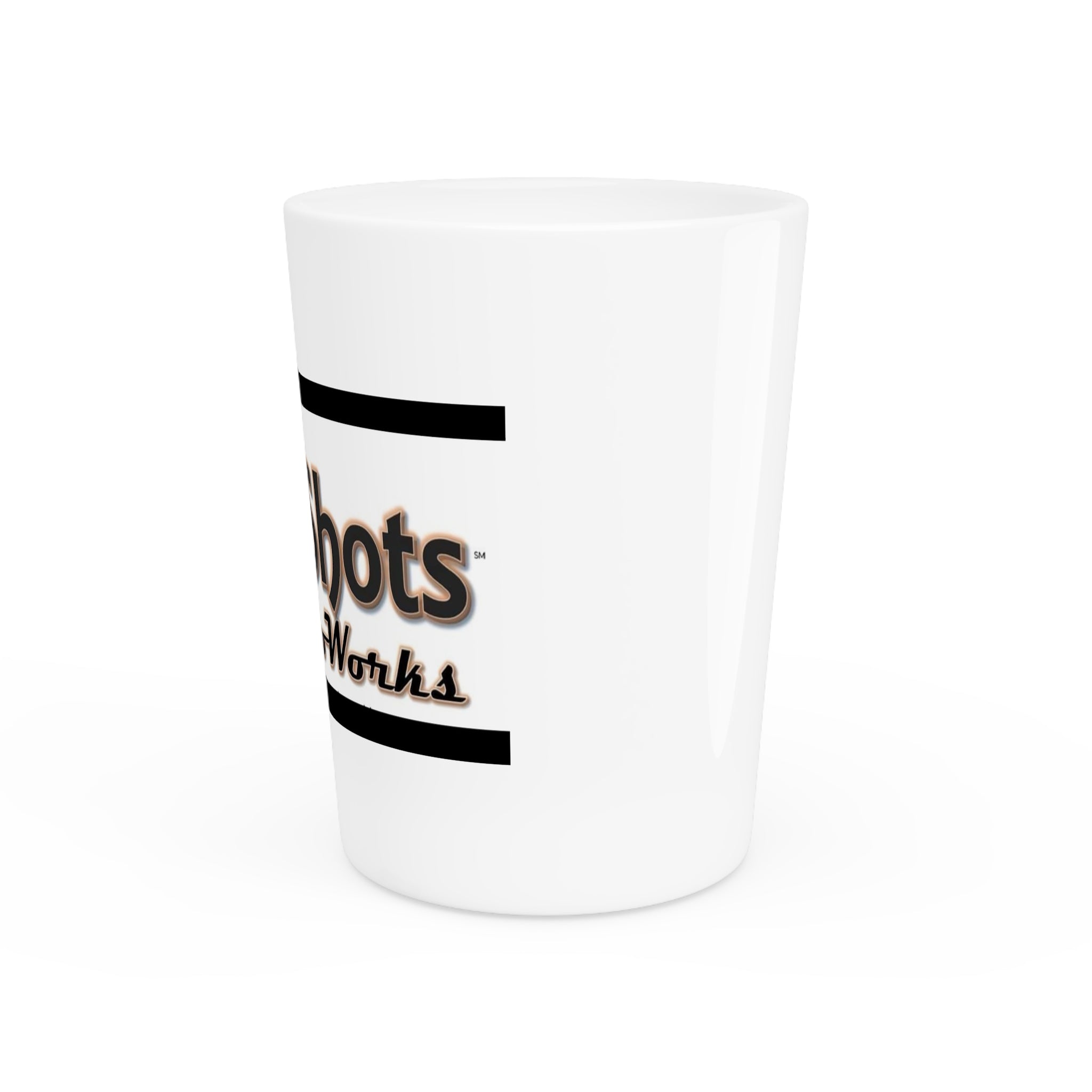 Shot Glass - 'The Shots' Retro Logo Ceramic Shooter