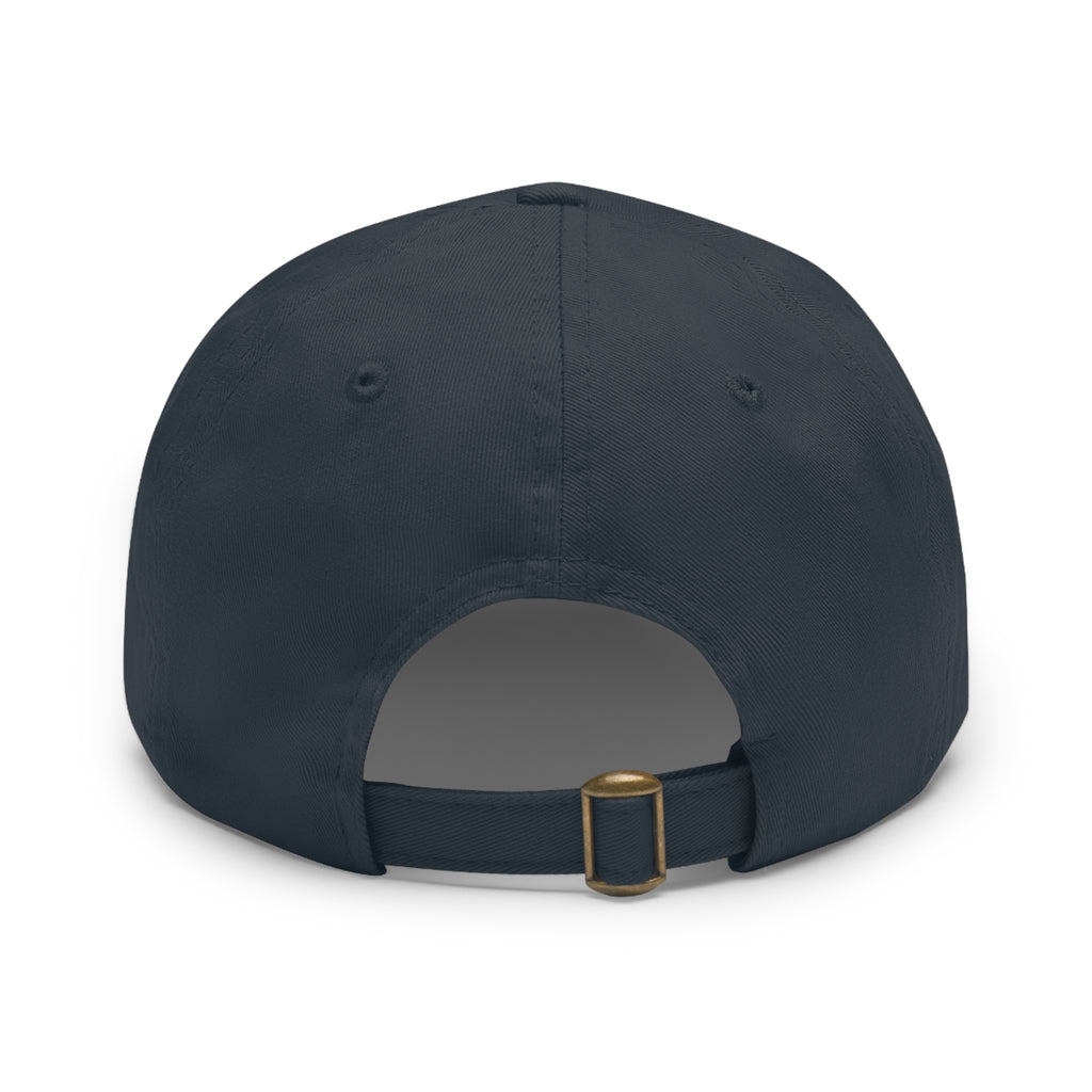 Snail Male, Leather Patch Dad Hat