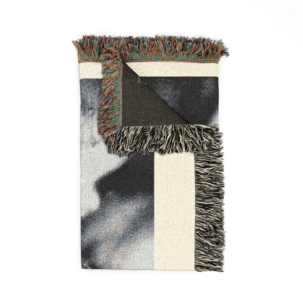 Oregon Snail Woven Blanket - Black & white print