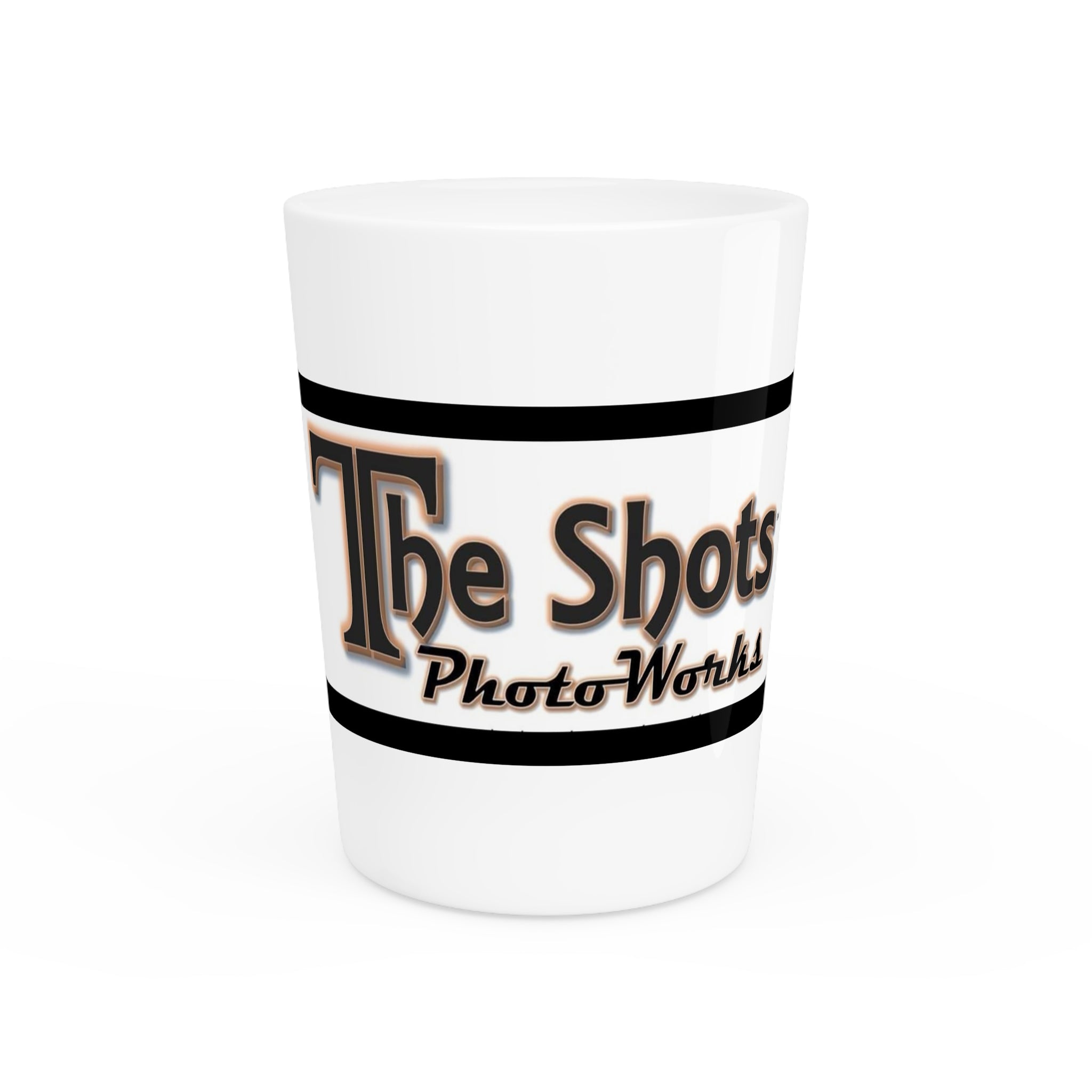 Shot Glass - 'The Shots' Retro Logo Ceramic Shooter